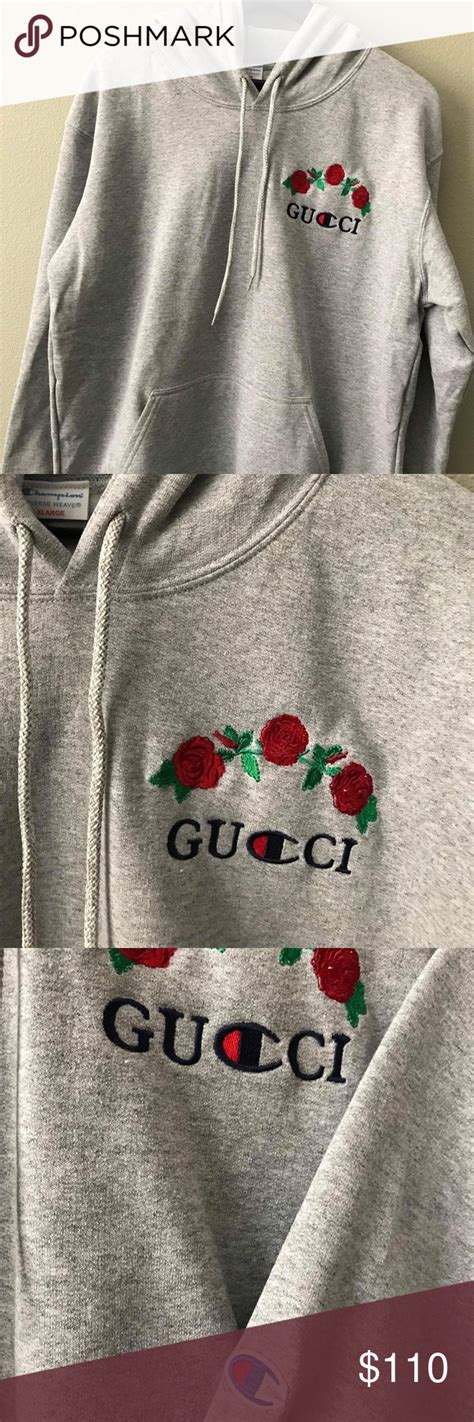 gucci hoodie womens replica|gucci x champion hoodie real.